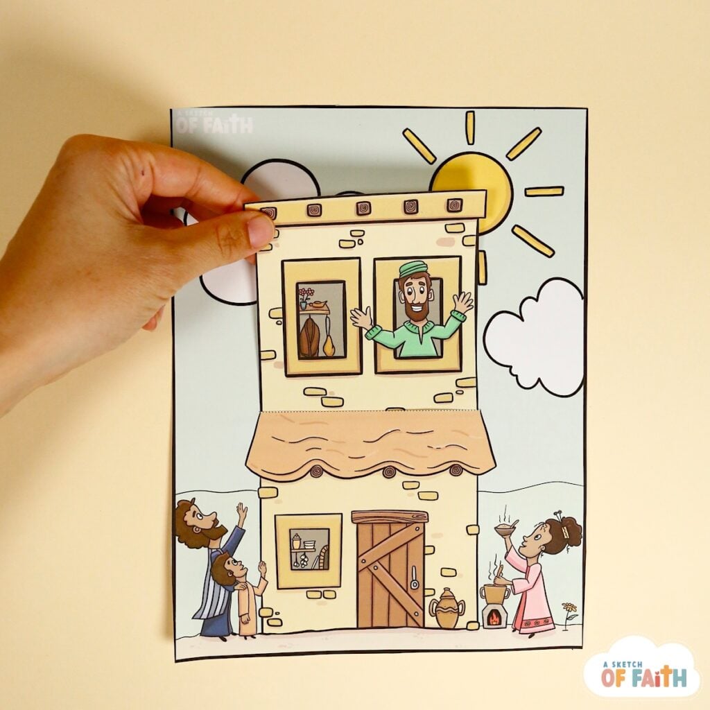 Elisha's room on the rooftop Bible craft