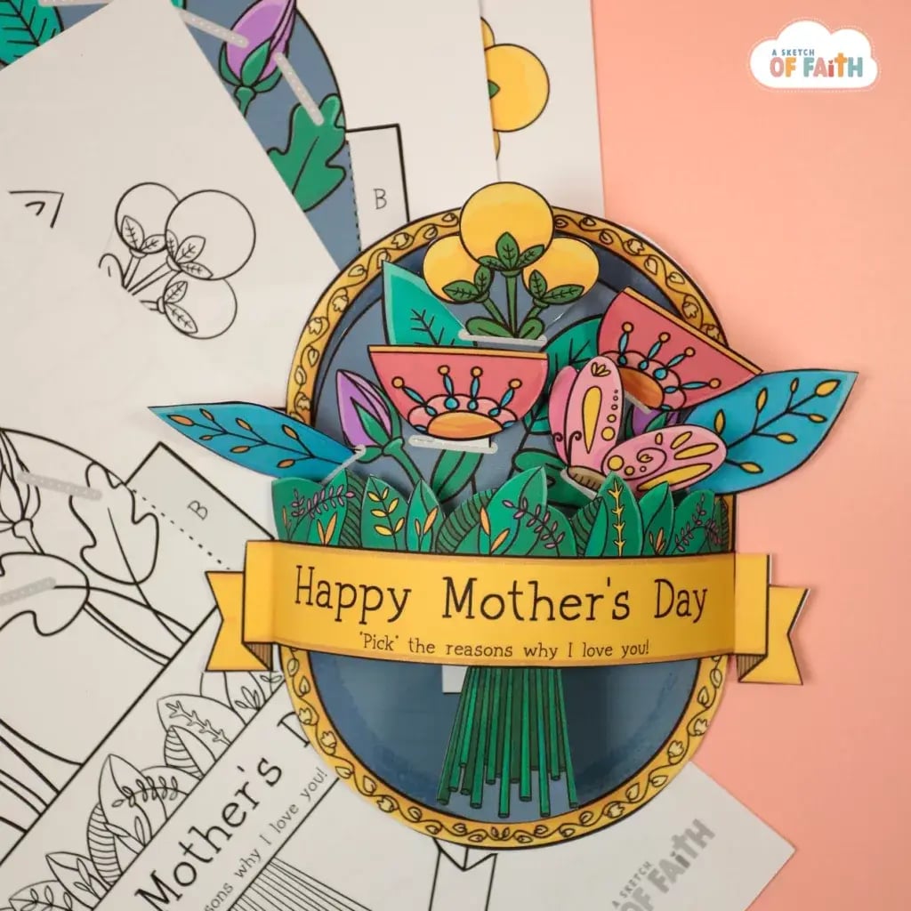 Mother's day flower craft