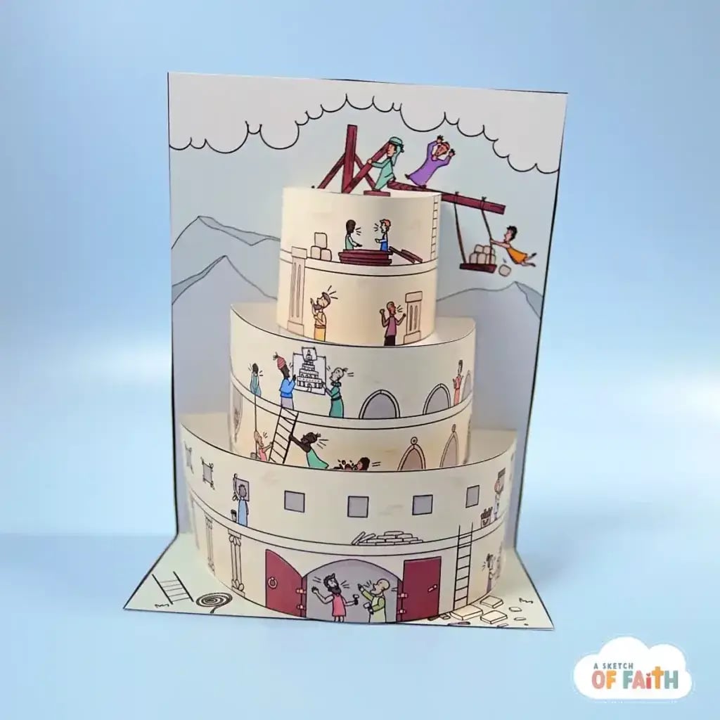 Tower of Babel Bible craft